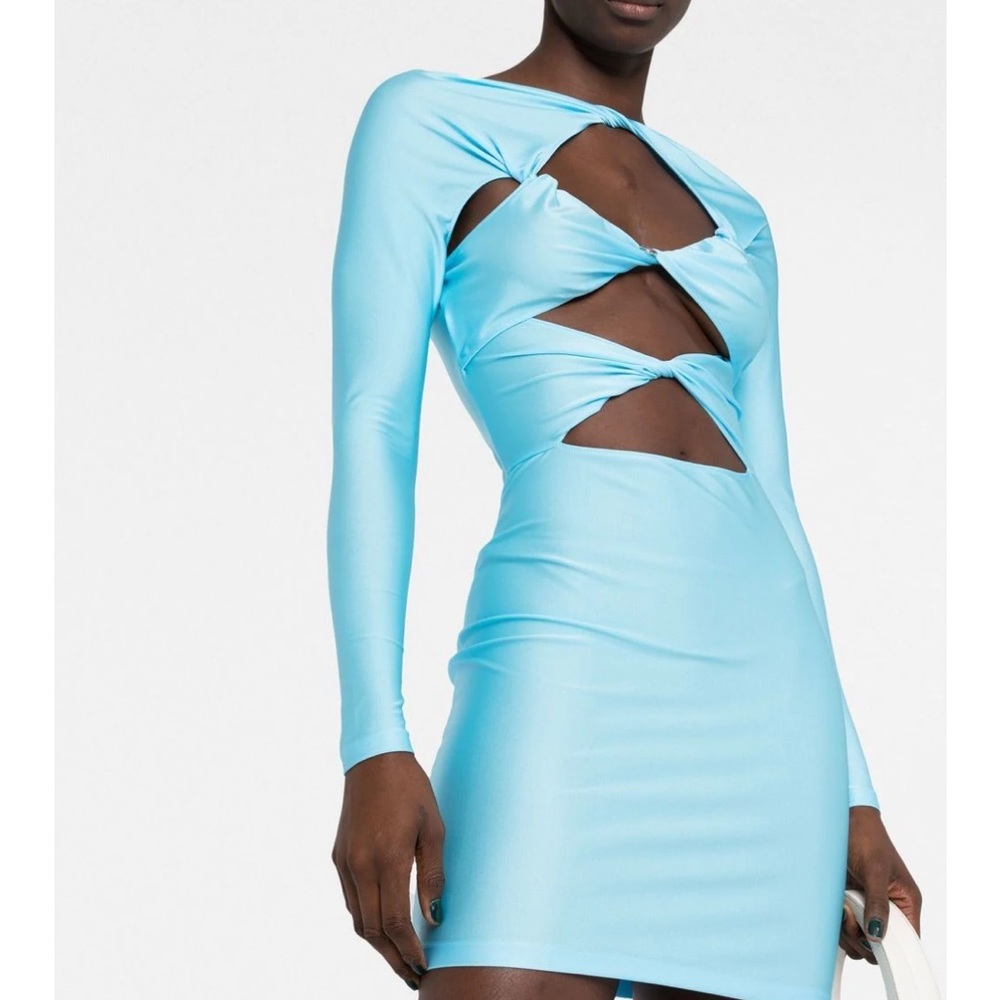 Coperni Cutout stretch-jersey mini dress